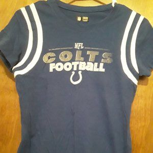 womens blue Indianapolis colts t-shirt